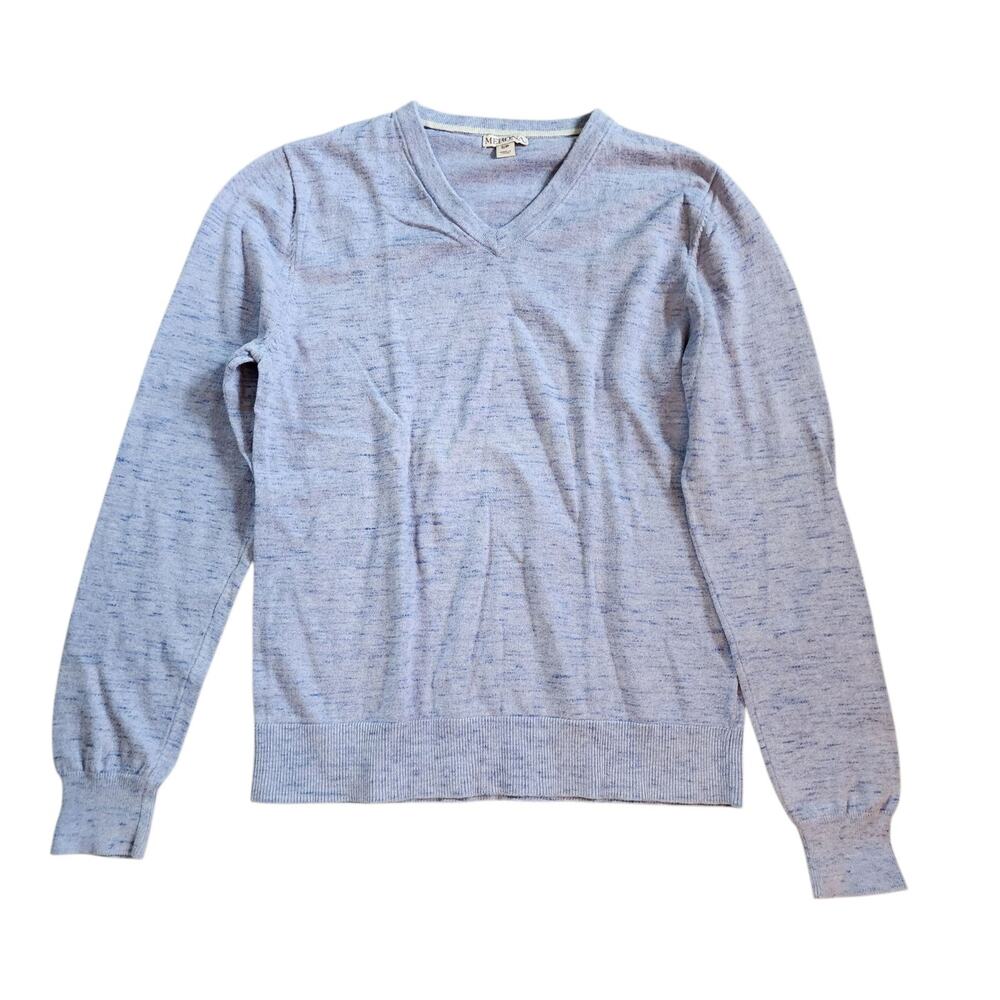 Merona Womens V-Neck Sweater Size S Purple Long Sleeve Pullover